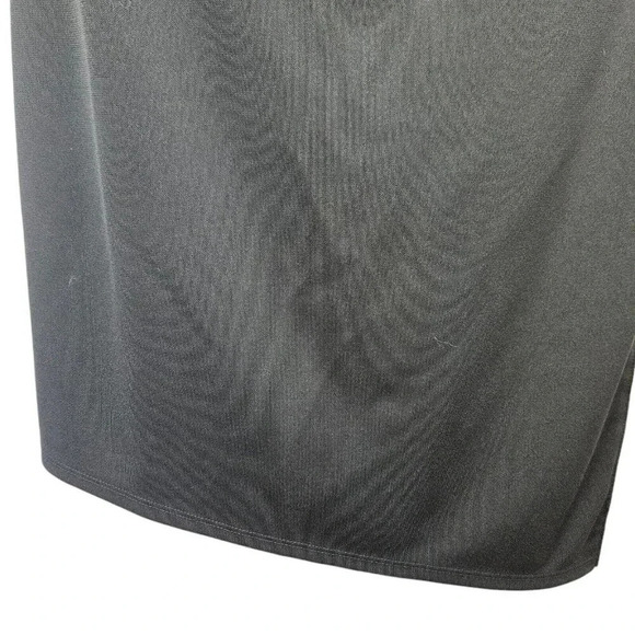 Express Black Cream Asymmetrical Color‎ Block Sleeveless Sheath Dress Size 6 - Picture 5 of 10